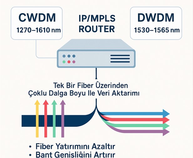 IP MPLS Router’larda CWDM ve DWDM Teknolojileri: Yüksek Kapasiteli Fiber Altyapının Geleceği